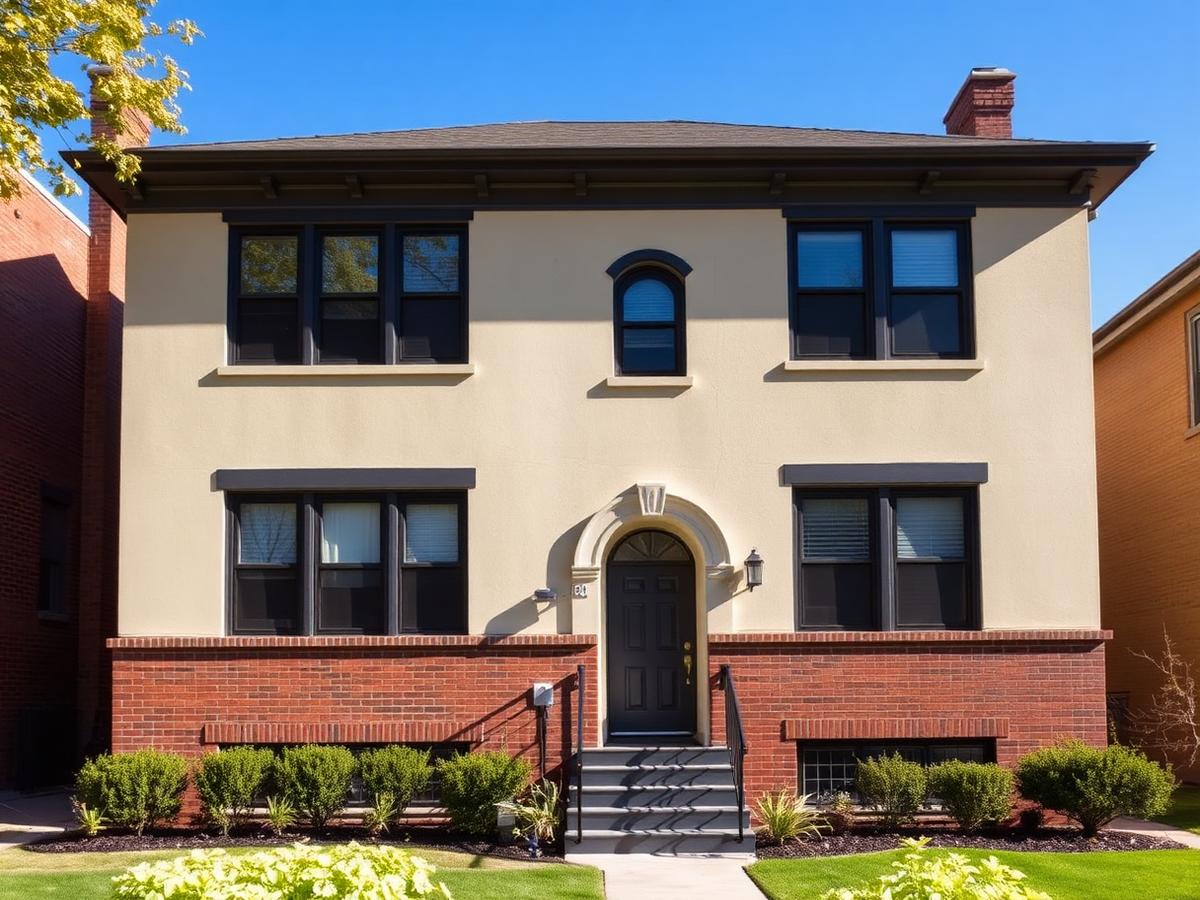 Two-flat exterior repaint
