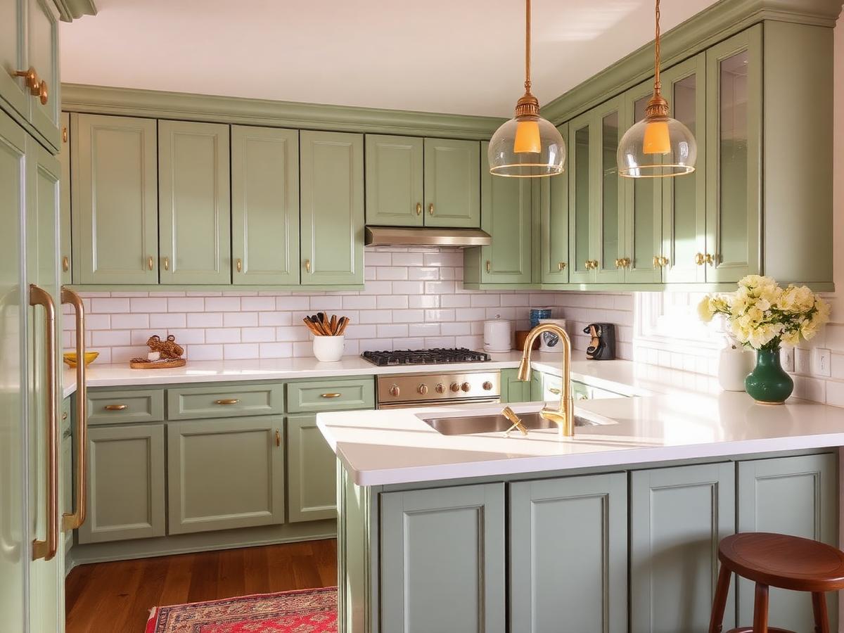 Sage cabinet refinish
